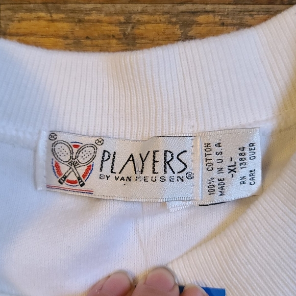 VINTAGE PLAYERS BY VAN HEUSEN TENNIS SWEATER - Picture 3 of 7